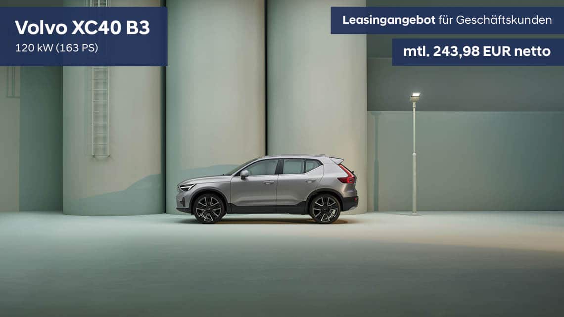 Volvo XC40 Leasingangebot für Geschäftskunden - gültig bis 31.01.2025