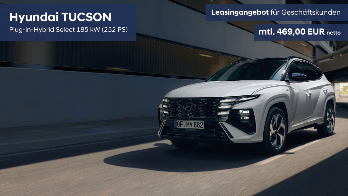 Hyundai TUCSON Geschäftskunden Leasingangebot - gültig bis 30.06.2025