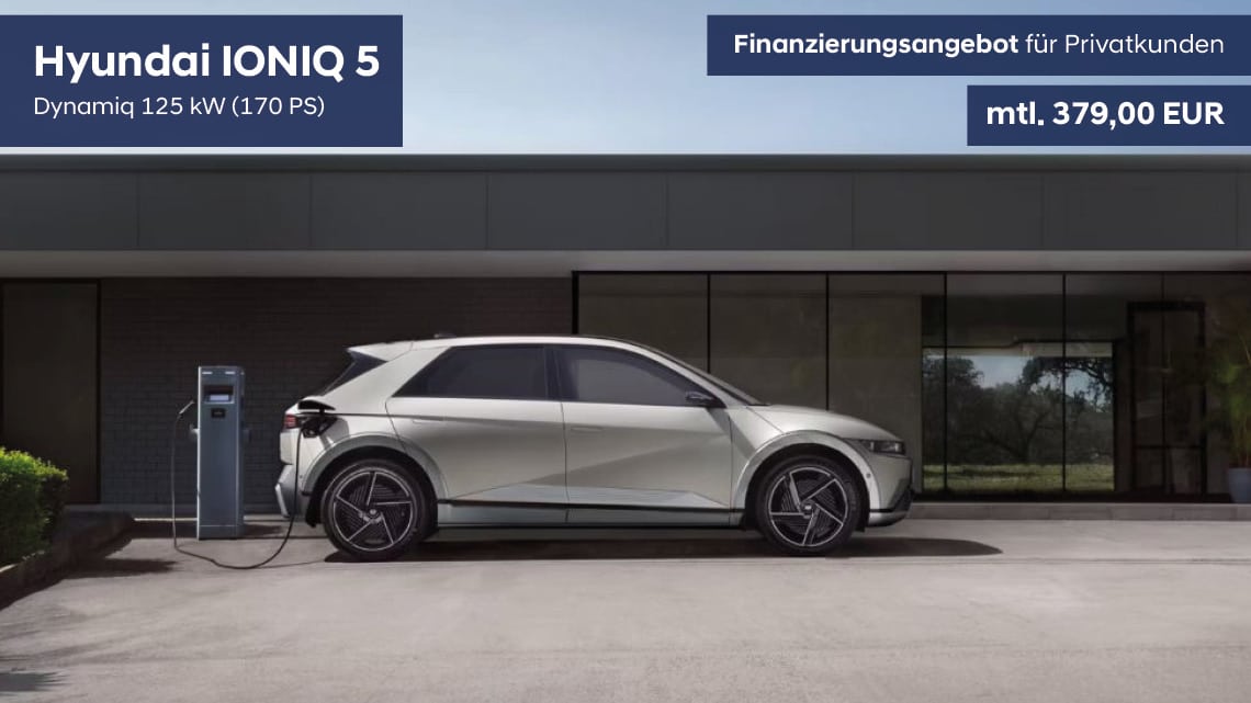 Hyundai IONIQ 5 - Finanzierungsangebot für Privatkunden - gültig bis 30.09.2025