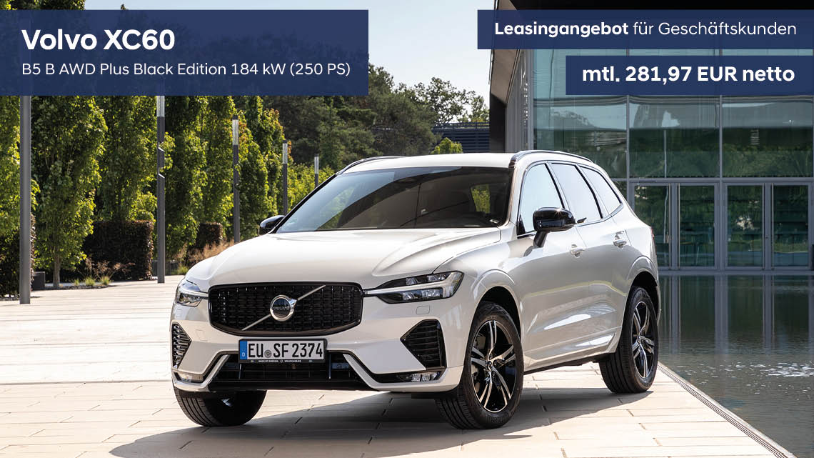 Volvo XC60 Leasingangebot für Geschäftskunden - gültig bis 30.09.2025