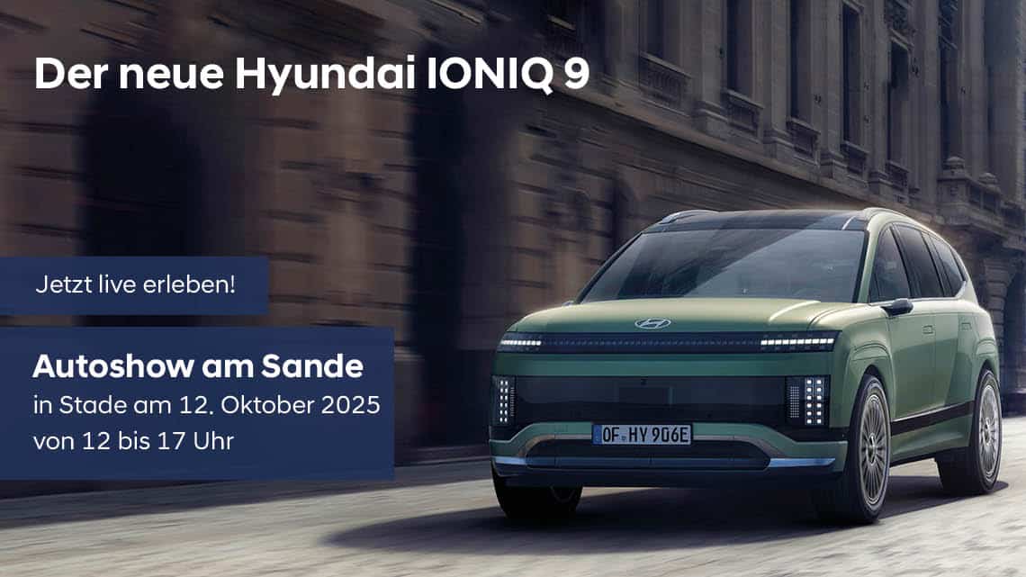 Der neue Hyundai IONIQ 9 auf der Autoshow am Sande in Stade am 12.10.2025