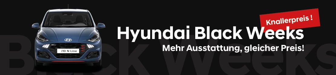 Hyundai i10 N Line in den Hyundai Black Weeks Hyundai i10 N Line in den Hyundai Black Weeks