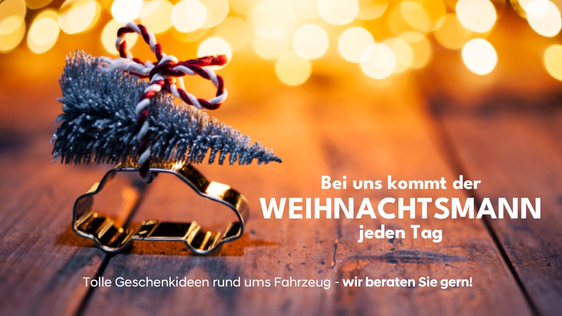 Bei uns kommt der Weihnachtsmann jeden Tag! Weihnachtsgeschenke aus dem Autohaus