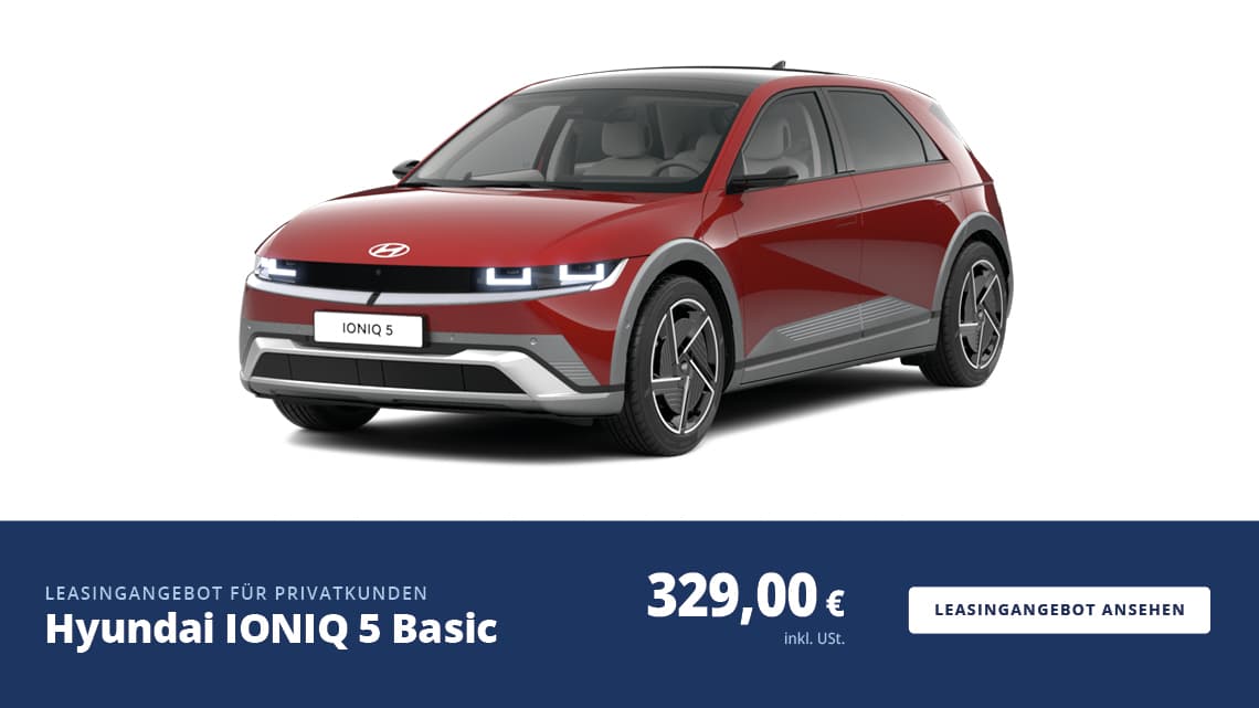 Hyundai IONIQ 5 Leasingangebot für Privatkunden - gültig bis 30.09.2026