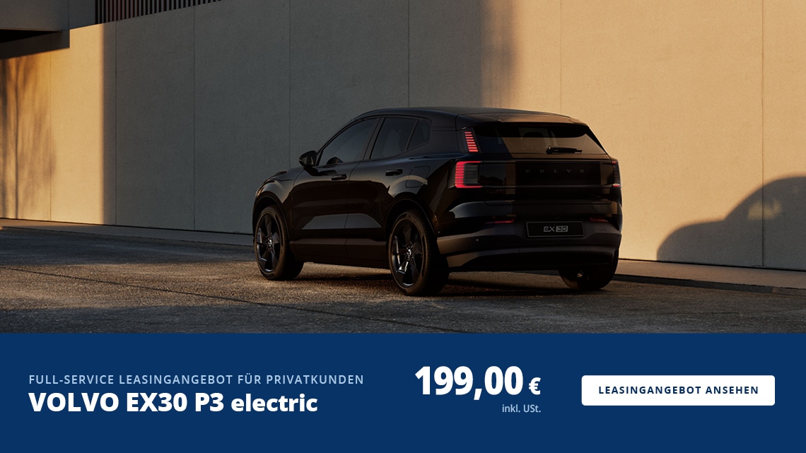 Volvo EX30 P3 Full-Service-Leasingangebot für Privatkunden - gültig bis 30.09.2026