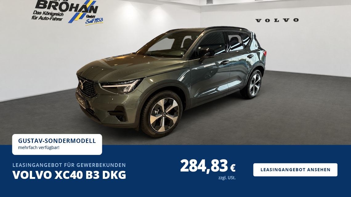 Volvo XC40 B3 DKG Leasingangebot für Gewerbekunden - gültig bis 30.09.2026