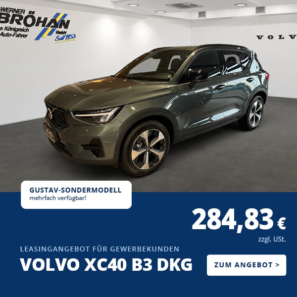 Volvo XC40 B3 DKG Leasingangebot für Gewerbekunden - gültig bis 30.09.2026