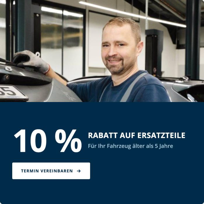 Rabatt auf Ersatzteile