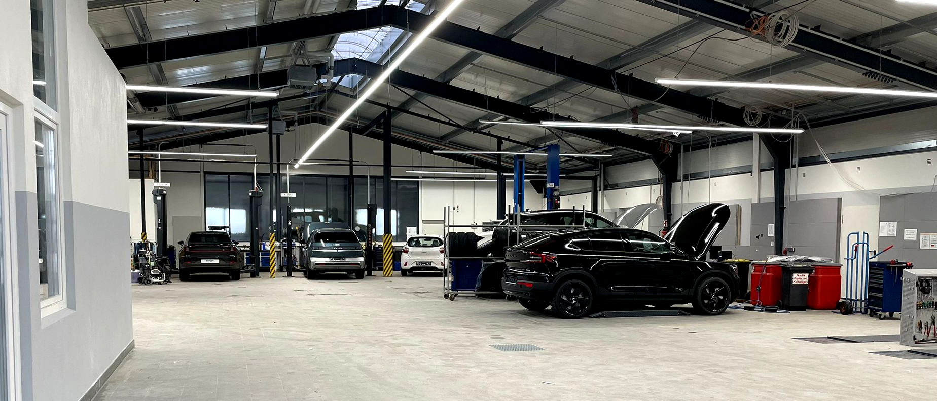 Panoramaansicht der Werkstatt in Jork