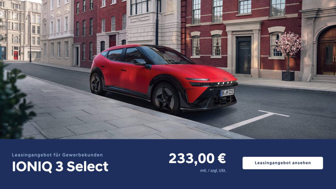 IONIQ 3 Leasingangebot für Gewerbekunden