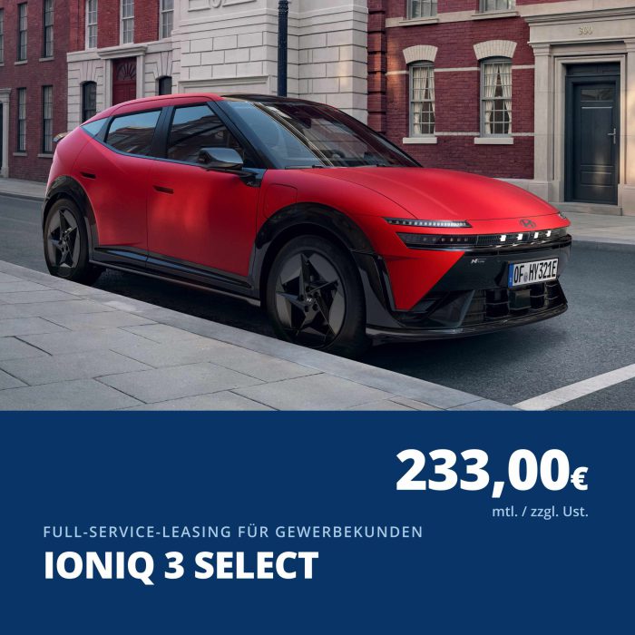 Hyundai IONIQ 3 Leasingangebot für Gewerbekunden
