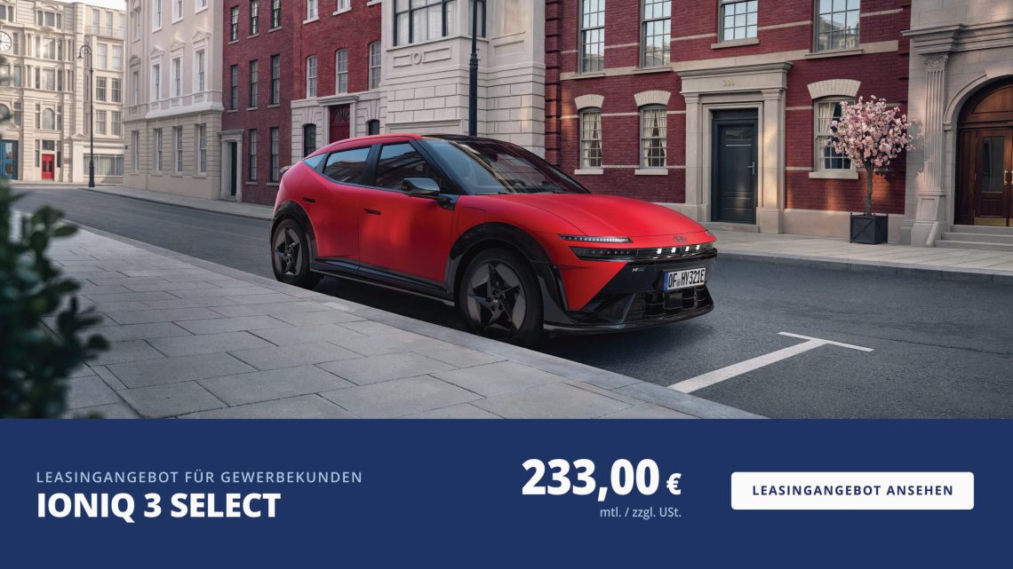 IONIQ 3 Leasingangebot für Gewerbekunden